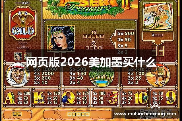 网页版2026美加墨买什么